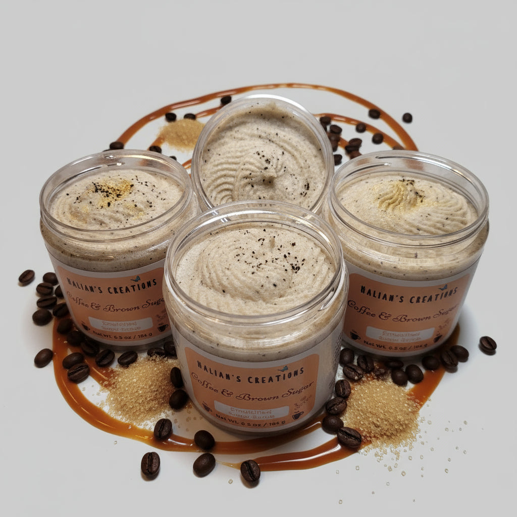 Coffee & Brown Sugar Body Scrub - Halian's Creations LLC
