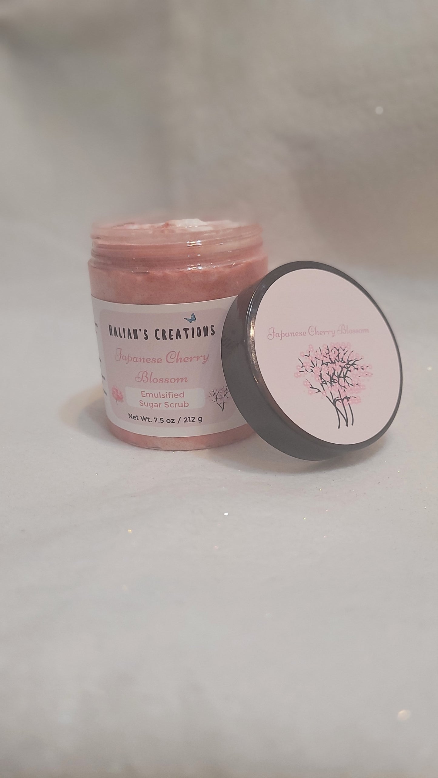 Japanese Cherry Blossom Emulsified Sugar Scrub - Halian's Creations LLC