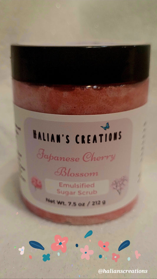 Japanese Cherry Blossom Emulsified Sugar Scrub - Halian's Creations LLC