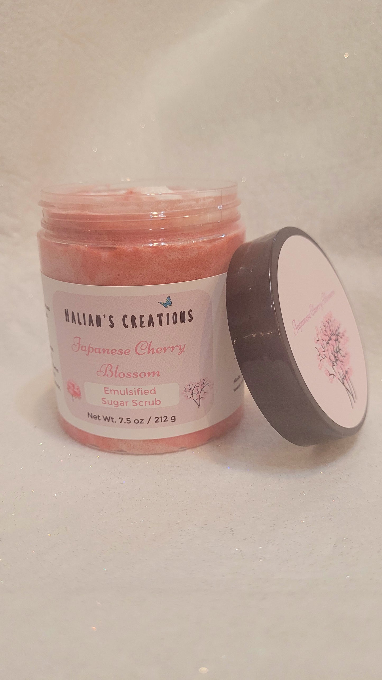 Japanese Cherry Blossom Emulsified Sugar Scrub - Halian's Creations LLC