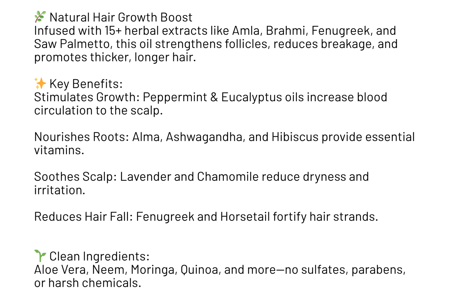 Herbal Growth Hair Oil