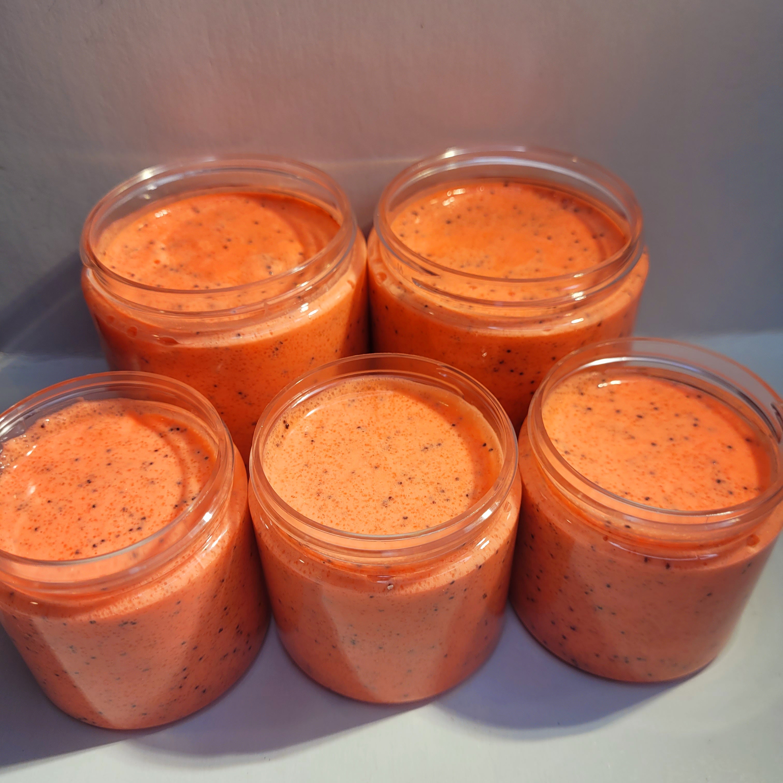 Mango Papaya Whipped  Foaming Sugar Scrub - Halian's Creations LLC