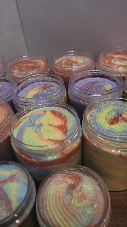 Rainbow Swirl Whipped Sugar Scrub