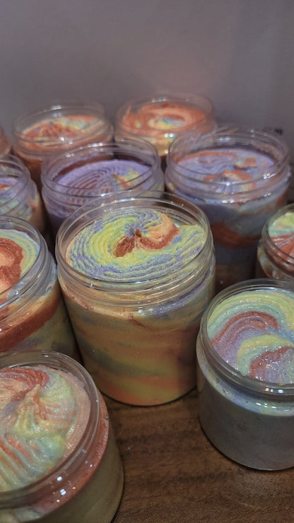 Rainbow Swirl Whipped Sugar Scrub