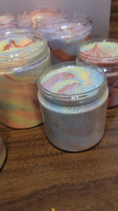 Rainbow Swirl Whipped Sugar Scrub