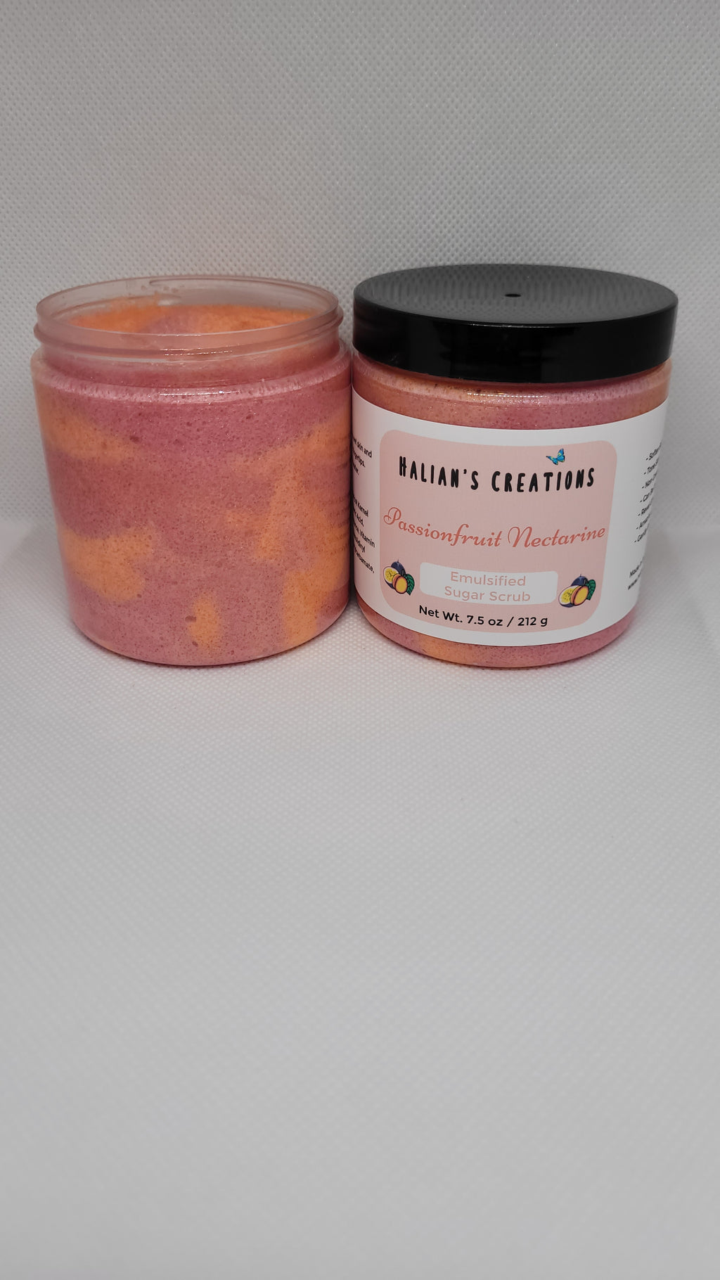 Passionfruit & Nectarine  Emulsified Sugar Scrub - Halian's Creations LLC