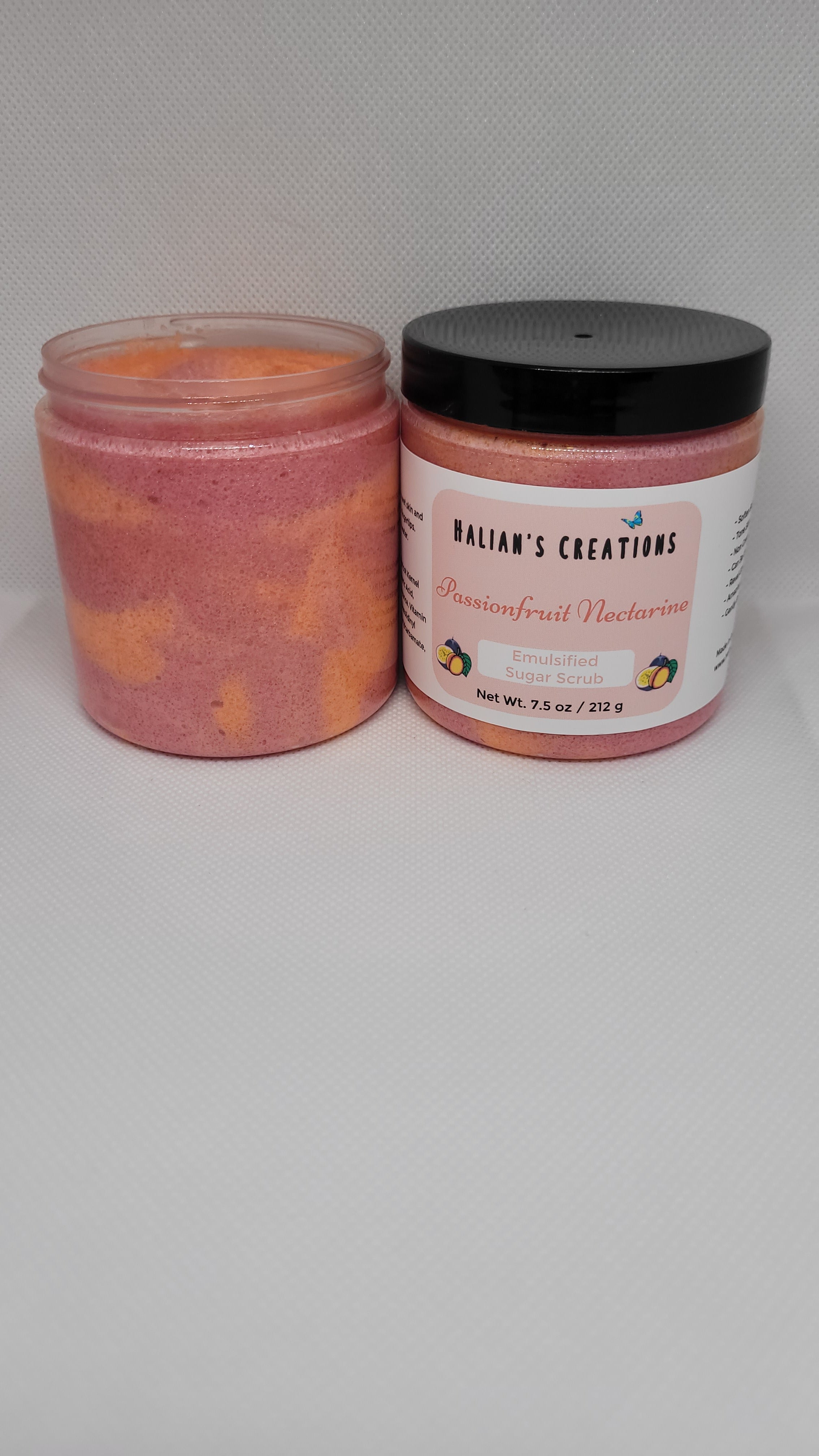 Passionfruit & Nectarine  Emulsified Sugar Scrub - Halian's Creations LLC