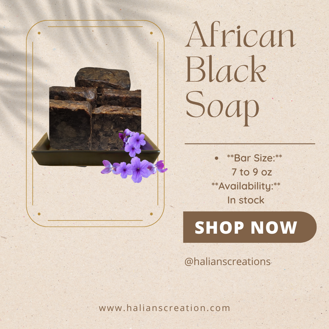 Pure &  Natural African Black Soap