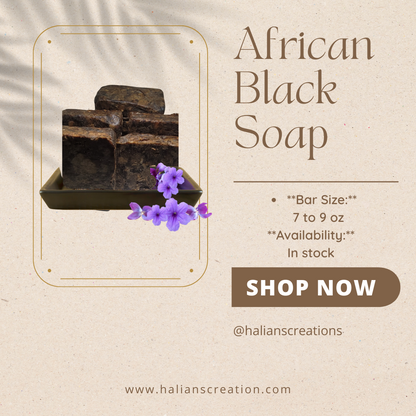 Pure &  Natural African Black Soap