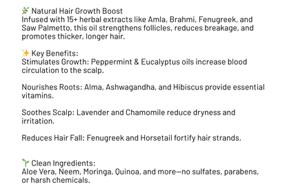 Herbal Growth Hair Oil