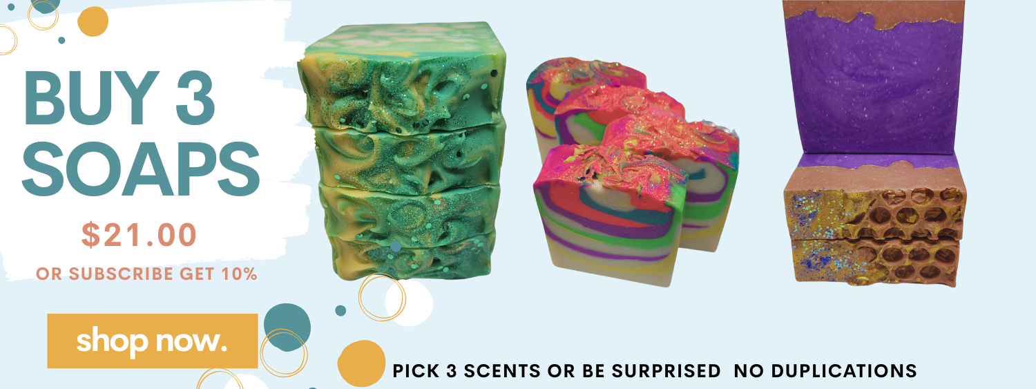 BUY3 SOAPS$20.00