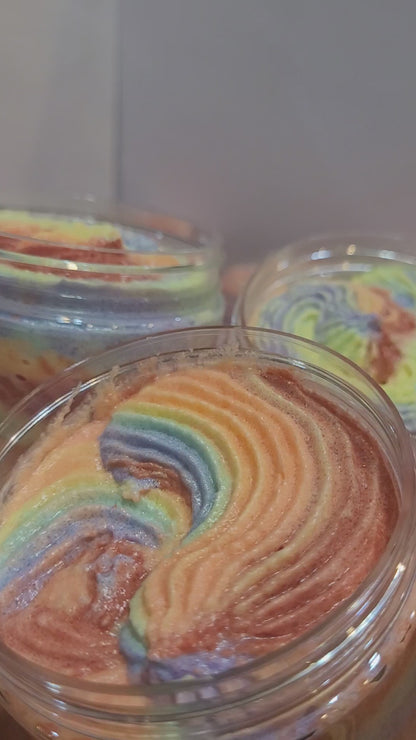 Rainbow Swirl Whipped Sugar Scrub