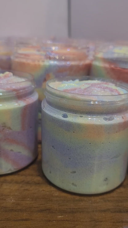 Rainbow Swirl Whipped Sugar Scrub