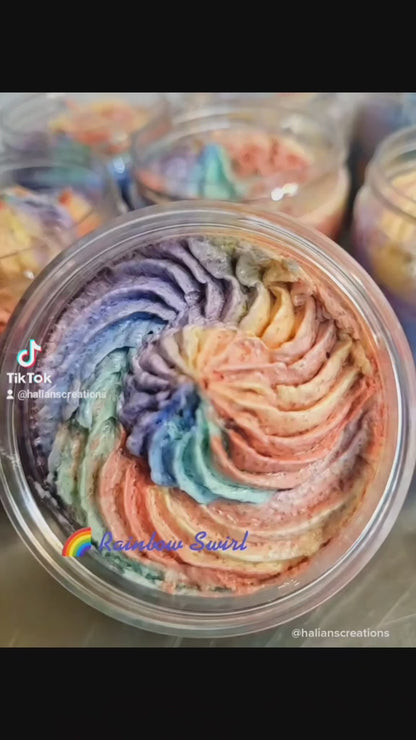 Rainbow Swirl Whipped Sugar Scrub
